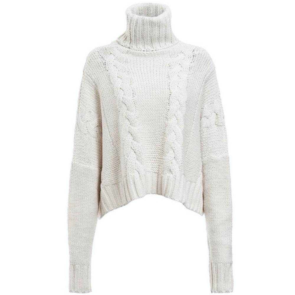 Ivory Turtle Neck Sweater - Picture 4 of 5